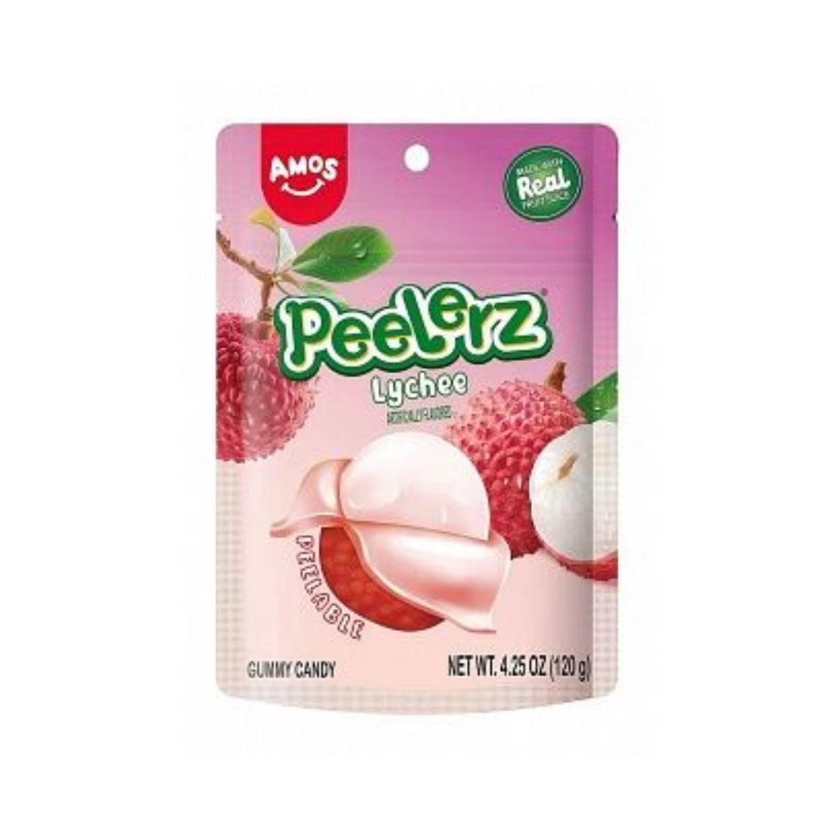 Amos Peelerz Gummy Candy Lychee (170g)