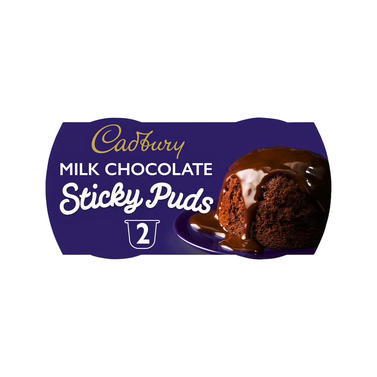 Cadbury Milk Chocolate Sponge Pudding Cake Desserts Pots (2 x 95g)