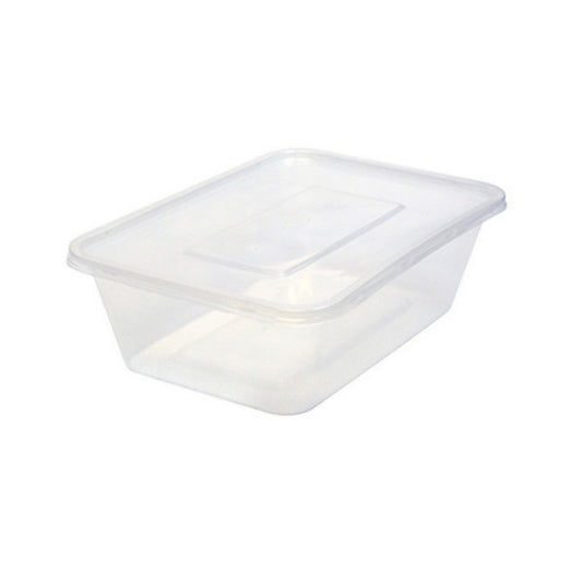 750ml Rectangle Plastic Container (50 Pieces)