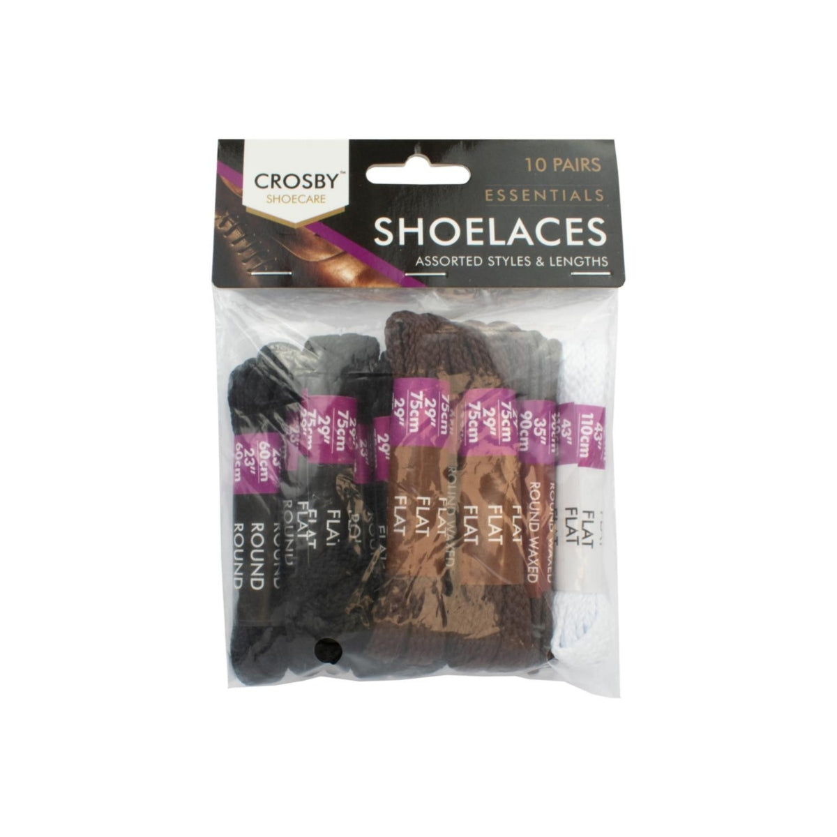 Assorted Sized Shoe Laces 10pk