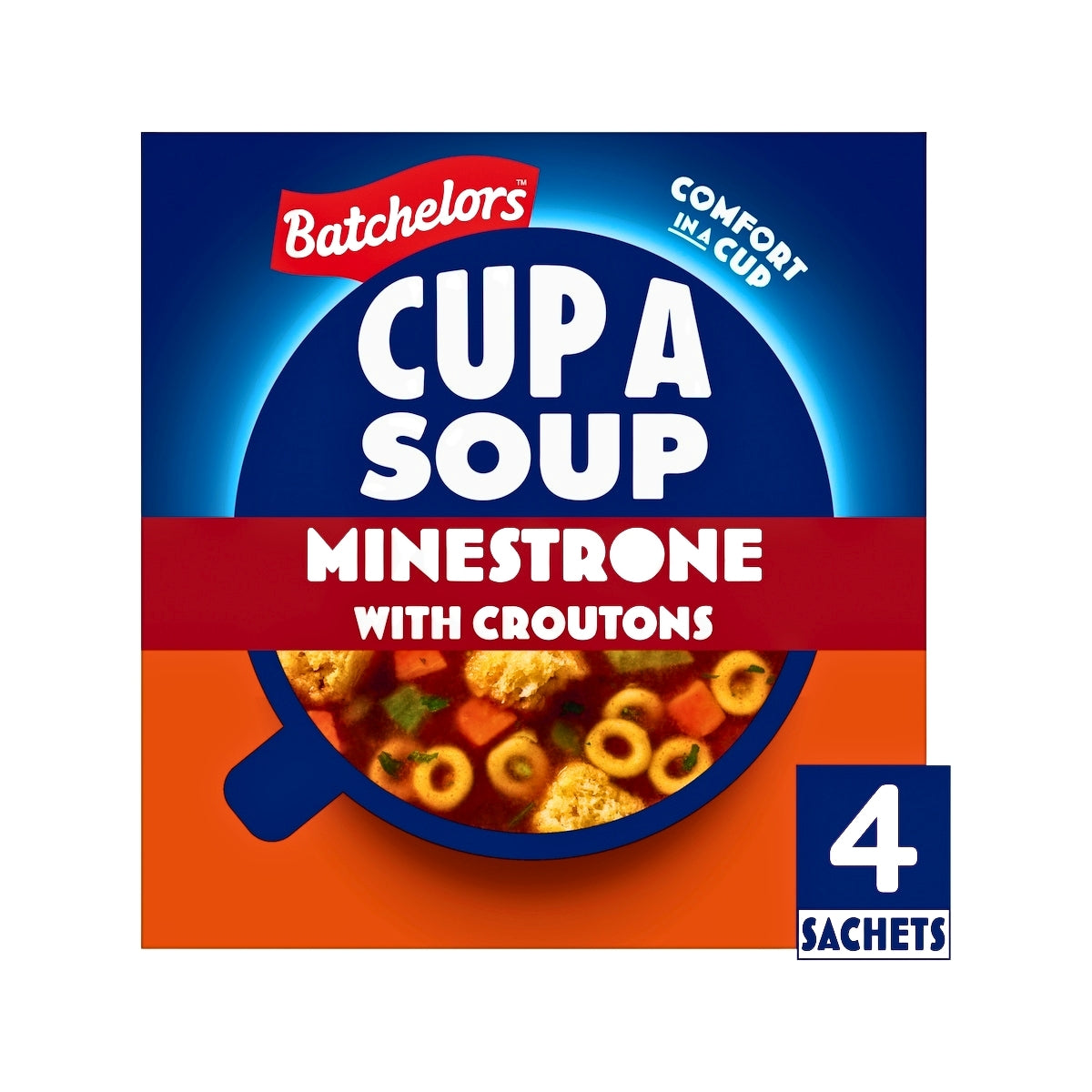 Batchelors Cup a Soup Minestrone with Croutons 4 Instant Soup Sachets (94g)