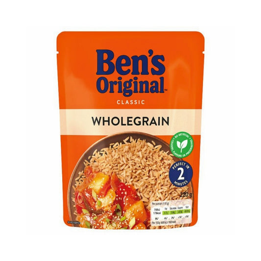 Bens Original Wholegrain Microwave Rice (220g)
