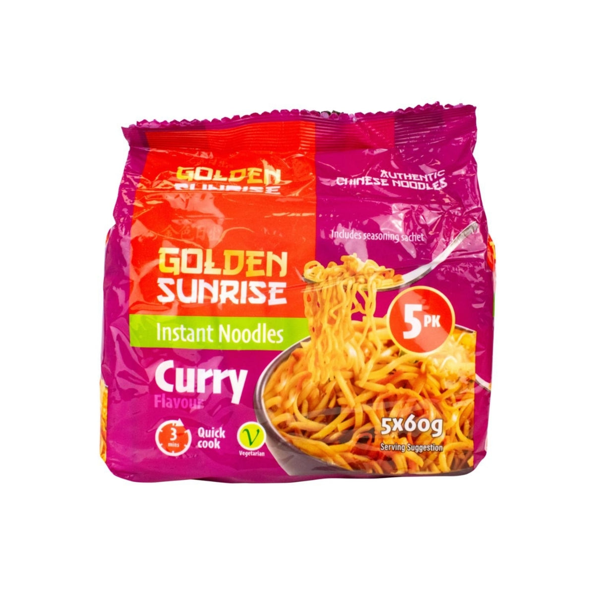 Curry Flavour Instant Noodles 5 x 60g