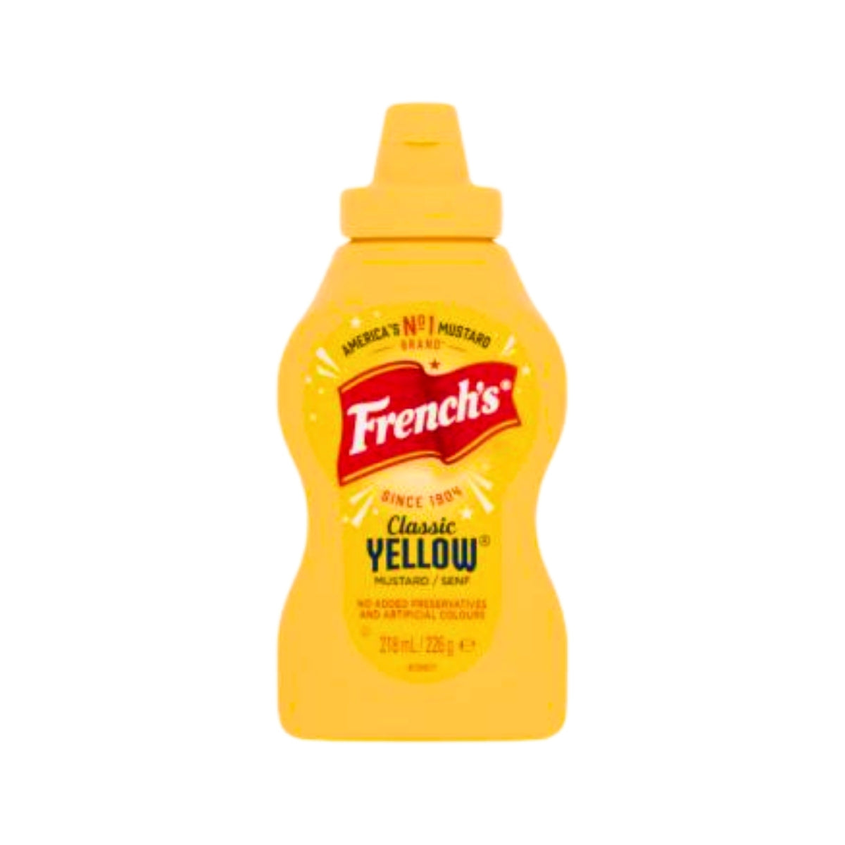 French's American Classic Yellow Squeezy Mustard (226g)