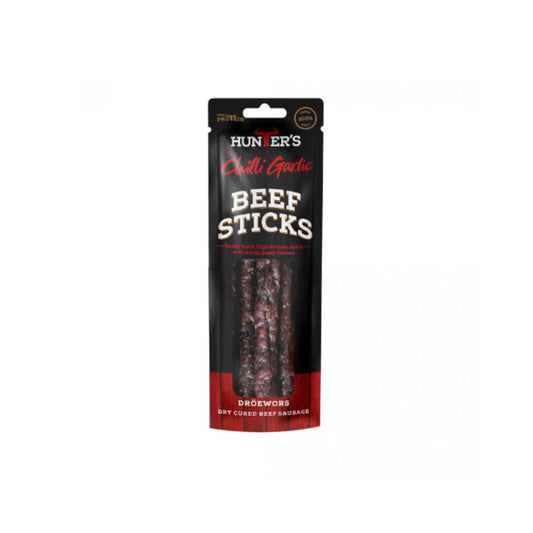 Hunter's Chilli Garlic Beef Stick (40g X Pack of 10)