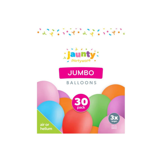 Jaunty Jumbo Balloons 30pk