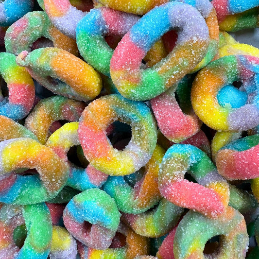 Sour Rainbow Rings (2kg)
